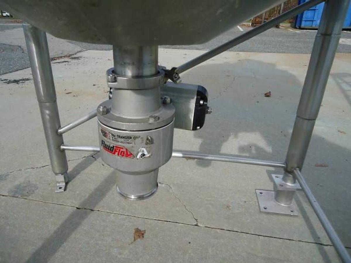 Used 400 Gallon Industries Dacier Scraper Agitated Cone Jacketed Vessel