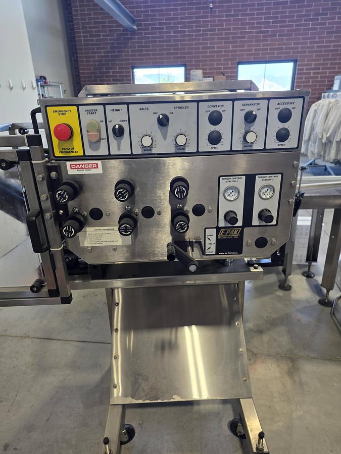 Used Complete Essential Oil Bottle Filling, Capping, and Labeling Line