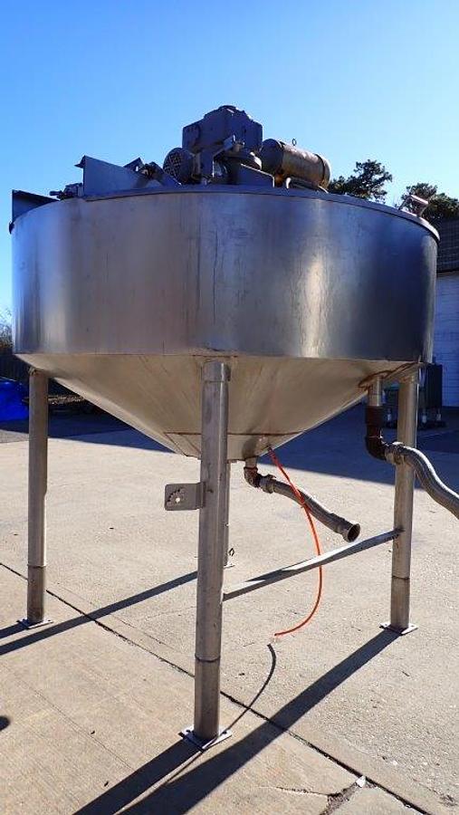 Used Chester Jensen 400 Gallon SS Cooker-Cooler, 100PSI Jacket