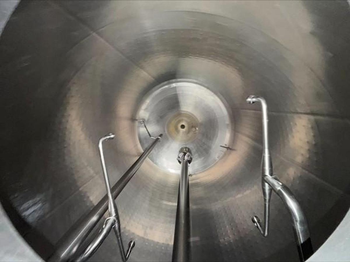 Used A & B Process Systems Approx. 2,000 Gallon SS Mixing Tank, High Shear