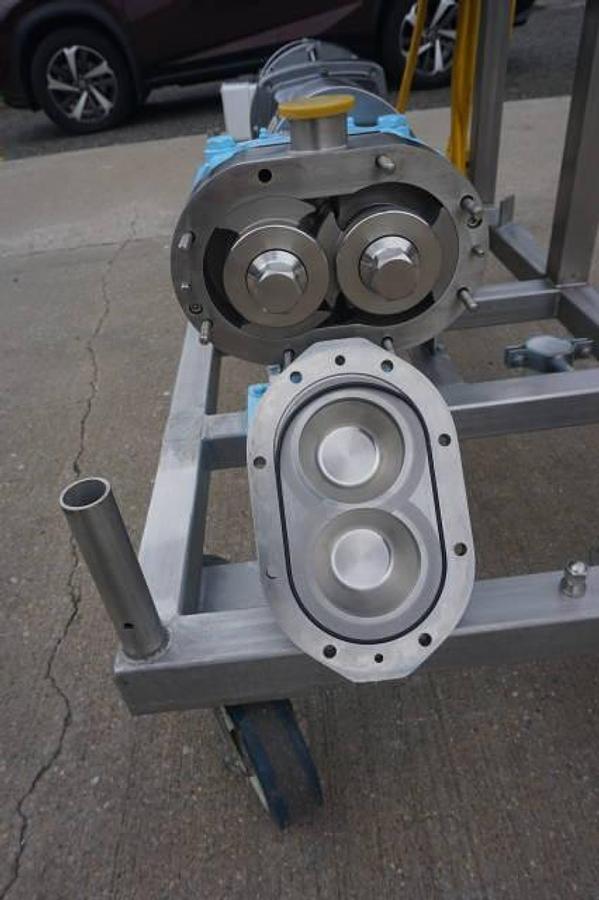 Used Waukesha 030U2 Stainless Steel Positive Displacement Pump, Variable Speed
