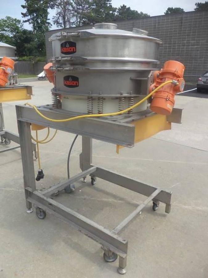 Used Kason Model K40-FT-SS High Throughput Single Deck Vibroscreen Low-profile Scalper/Screener/Sifter