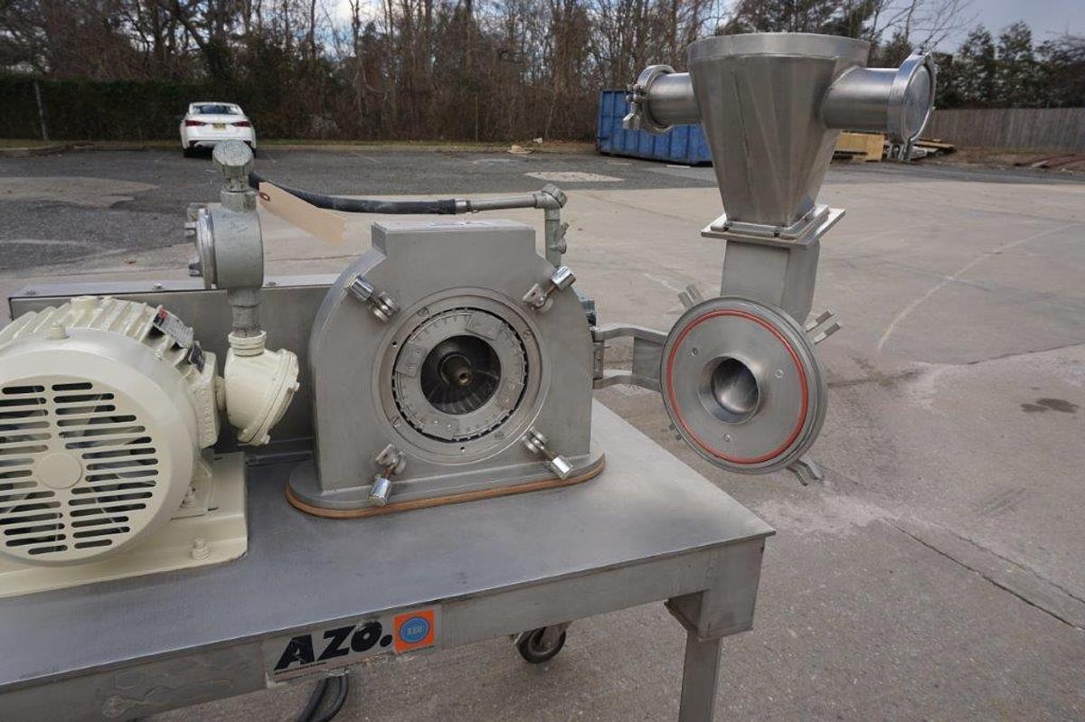 Used AZO Bauermeister UT-02 Stainless Universal Turbo Grinding Mill, 10 HP, XP