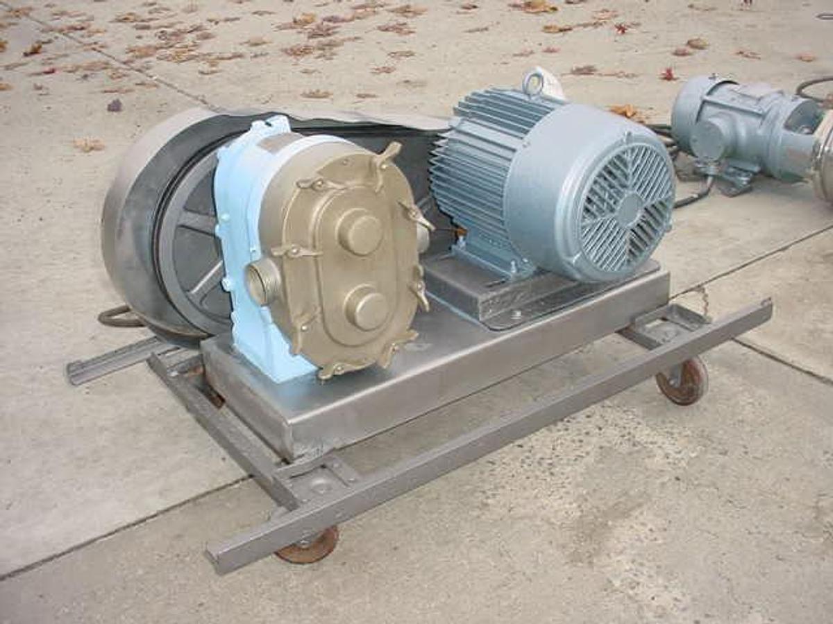 Used Waukesha Size 55 Positive Displacement  Pump, 3 Hp