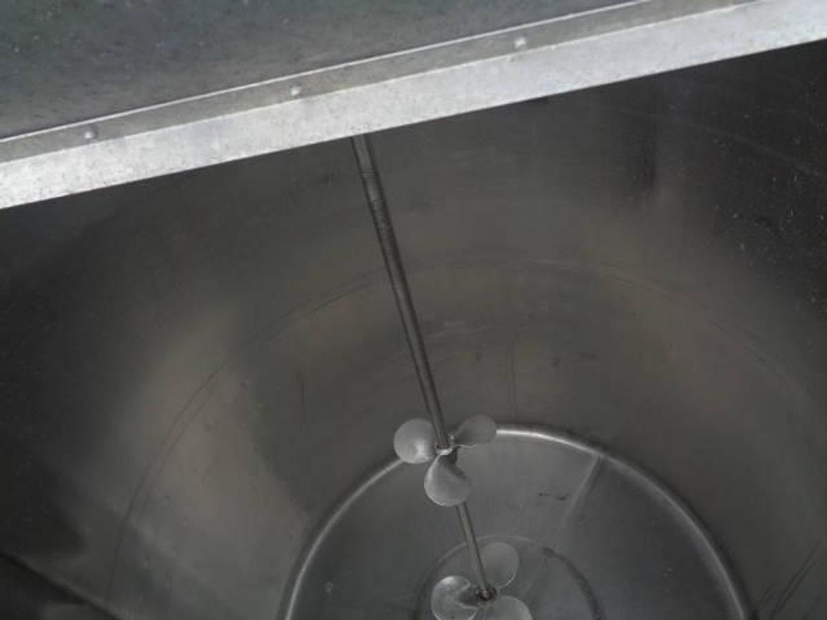 Used 225 Gallon Cora Stainless Dimple Jacketed Mix Tank