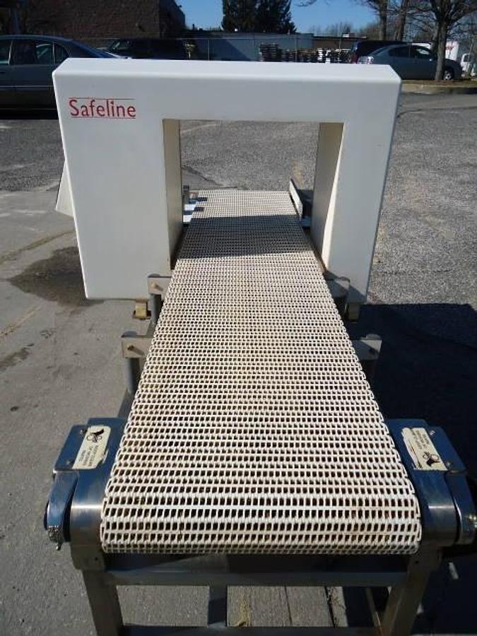 Used Safeline 18 In. Wide X 15 In. High Conveyorized Metal Detector,  Portable