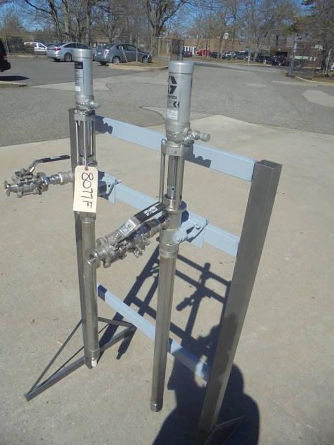 Used Graco “Fast-Flow”” Stainless Air Operated Drum Pumps (2)”
