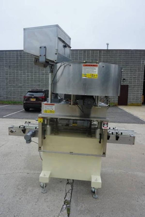 Used Kaps All A6 Six Spindle Screw Capper, 36 In. Diameter Feed Bowl