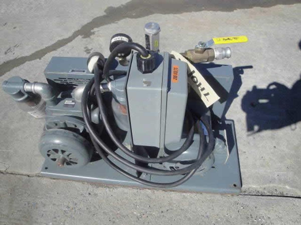 Used Gast Vacuum Pump, 1-1/2 Hp Motor