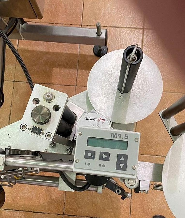 Used Quadrel “Moduline” Automatic Pressure Sensitive Wraparound Labeler