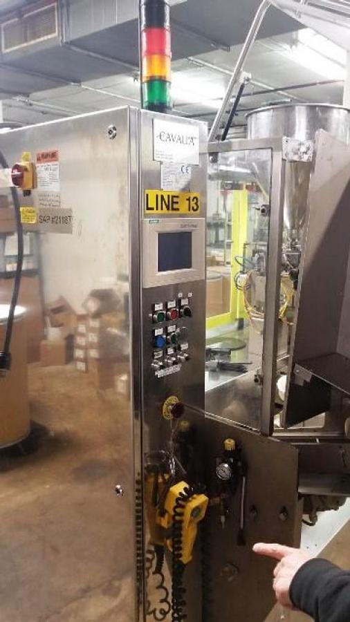 Used Nima/Cavalla Hot Air Plastic Tube Filling and Sealing Machine, 100 Per Minute