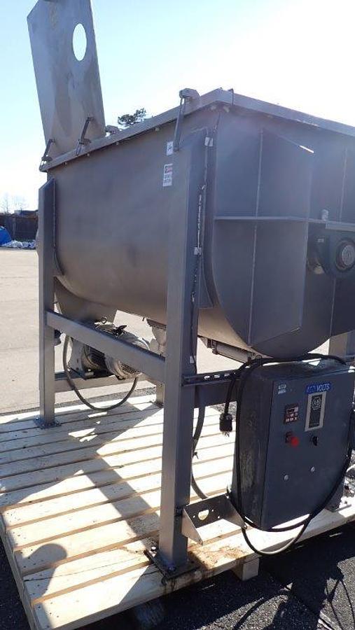 Used 52 Cu. Ft. Stainless Food Grade Double Ribbon Blender, 15 HP