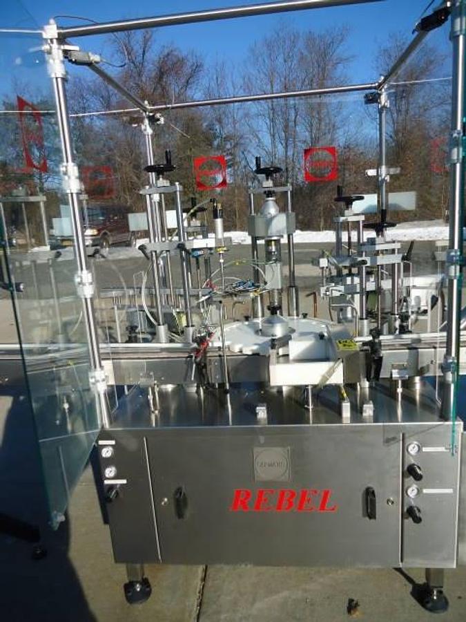 Used Capmatic Rebel Monoblock Vial Packaging Machine, 120 Pm