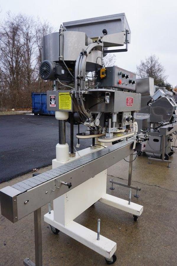 Used Kaps-All “E” Four Spindle Screw Capping Machine, Portable