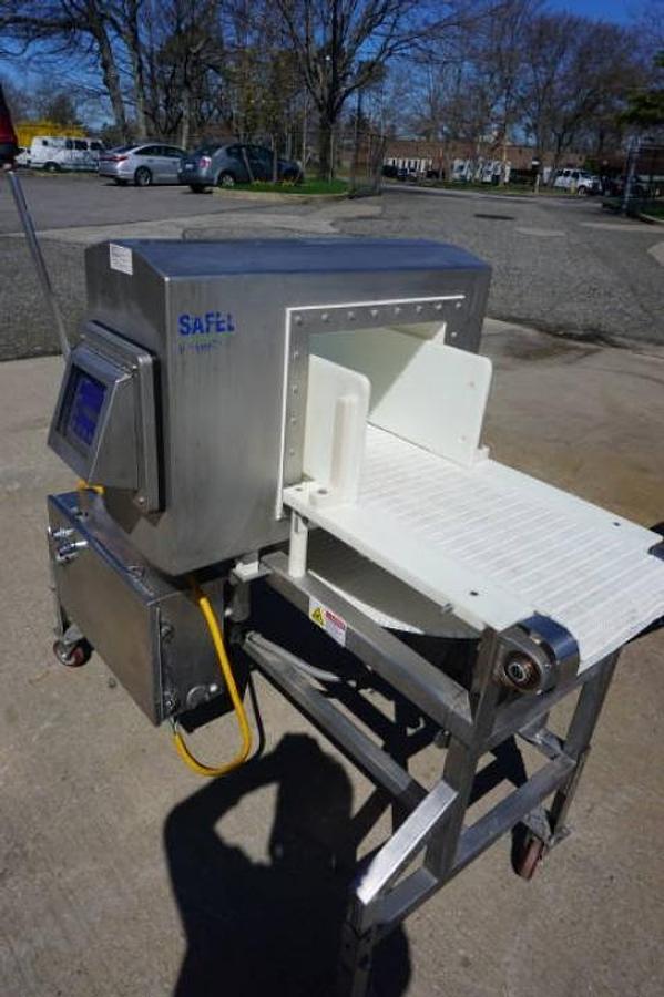 Used Safeline 12 In. Wide X 11 In. High Stainless Steel Metal Detector