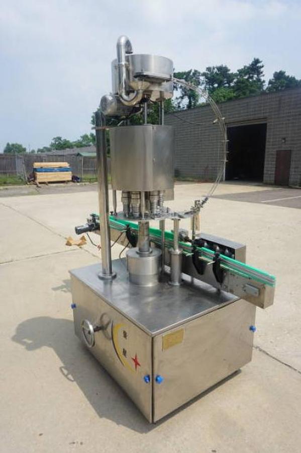 Used Shanghai Kuixing Six Head Rotary Chuck Capper