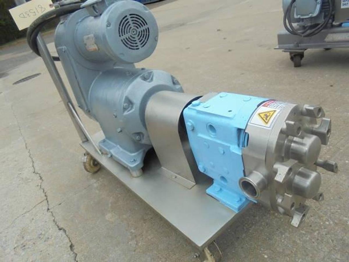 Used Waukesha 030 Stainless Positive Displacement Pump, Variable Speed