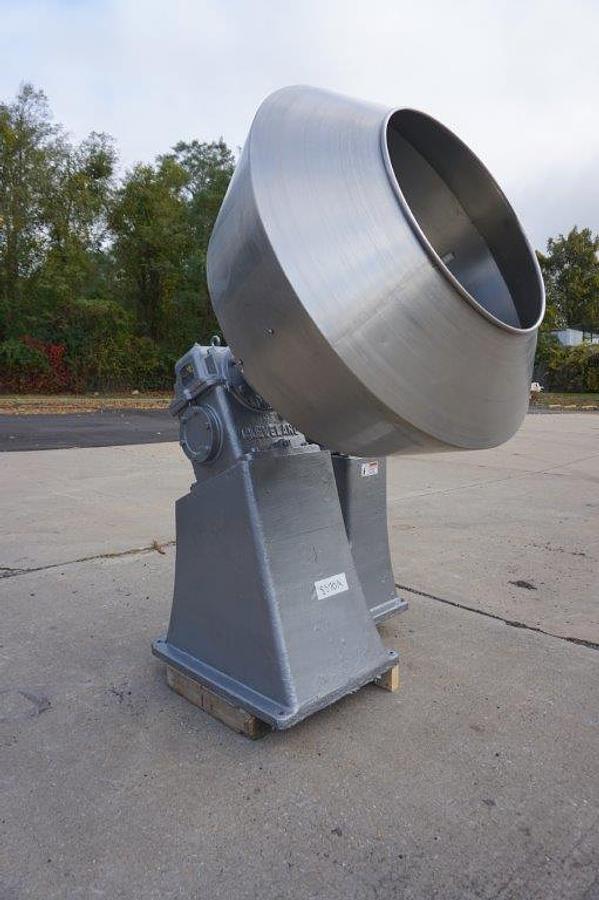 Used 42 In. Diameter Stainless Steel Coating Pan, with Baffles