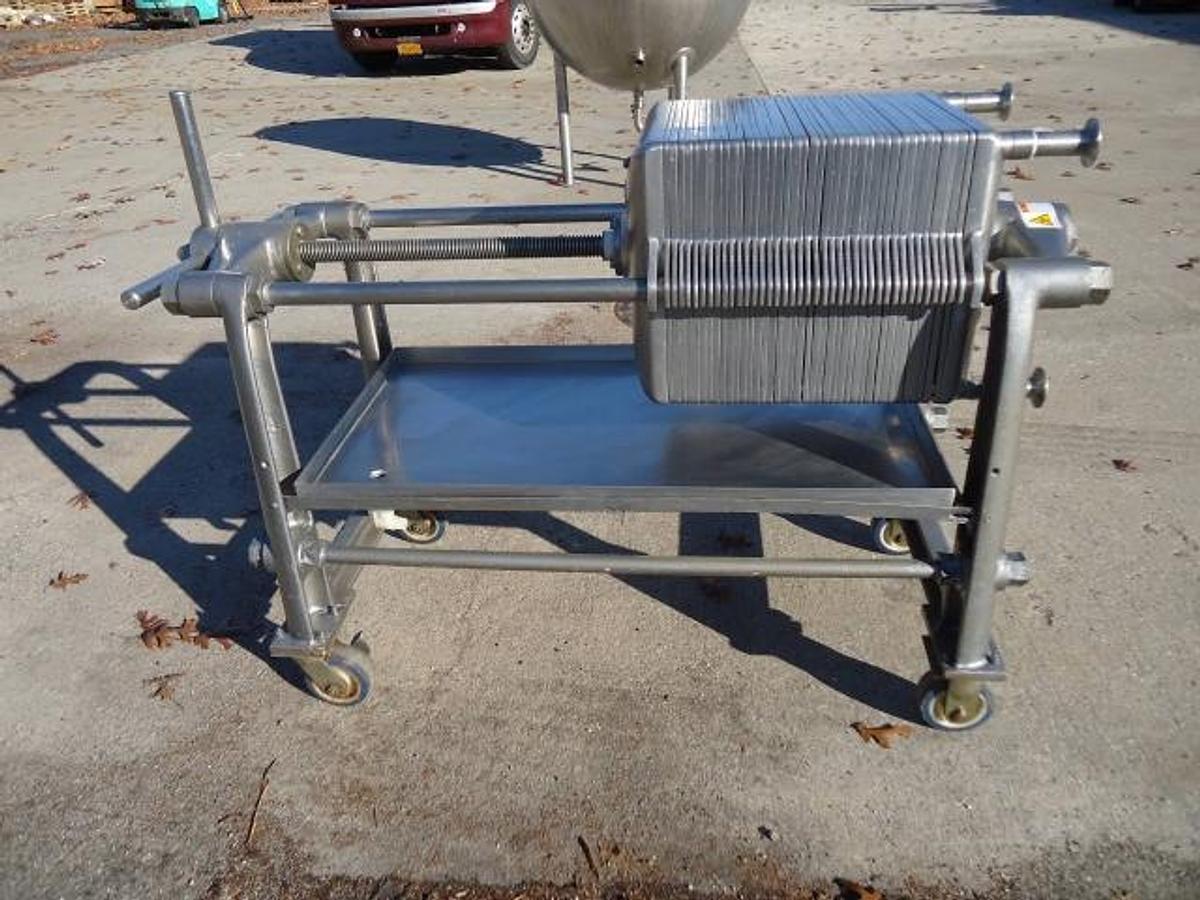 Used Ertel 16 in. X 16 in. Stainless  Steel Filter Press, Portable
