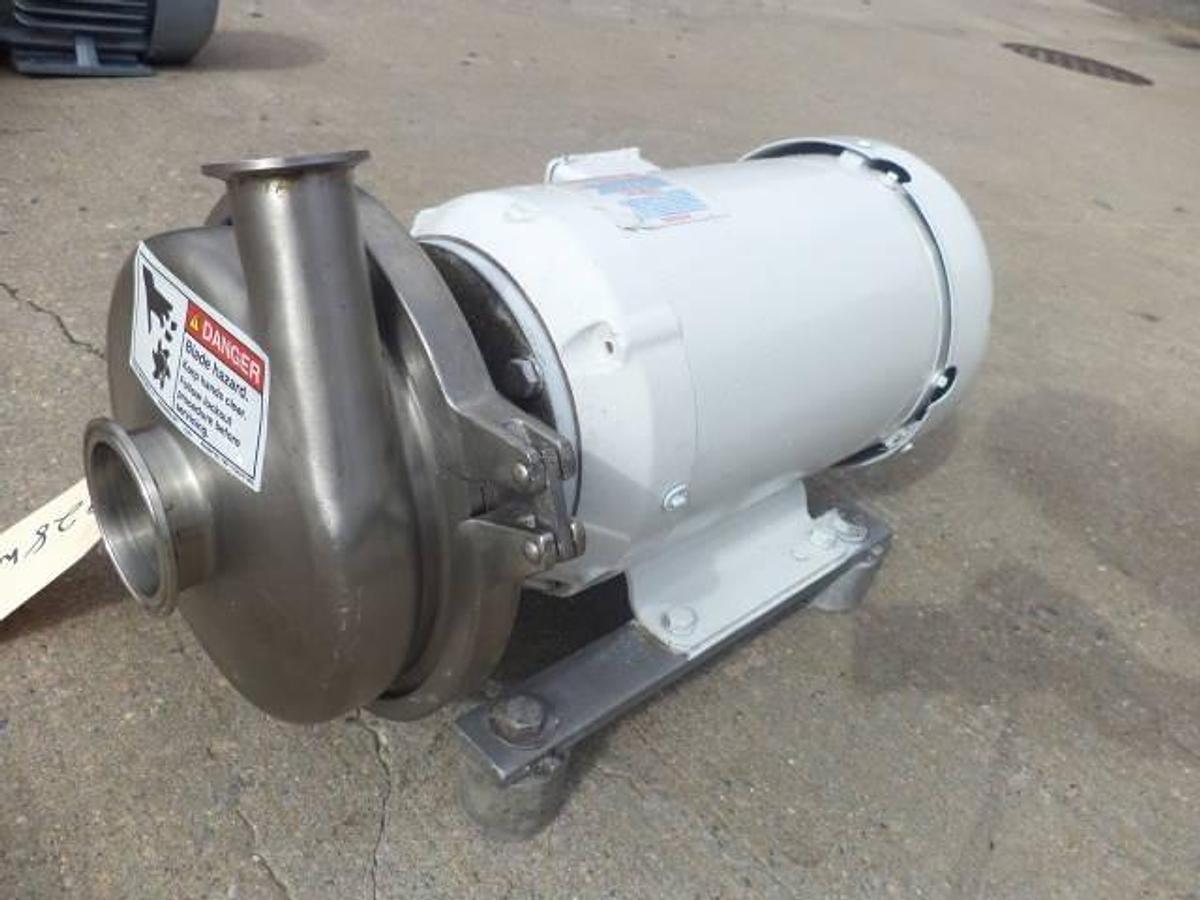 Used Waukesha/Cherry Burrell 3 in. x 1-1/2 in. SS sanitary centrifugal pump, 3HP