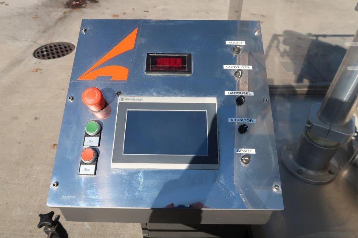 Used All Fill Model R18 High Speed Rotary Filling Machine, Auger Head