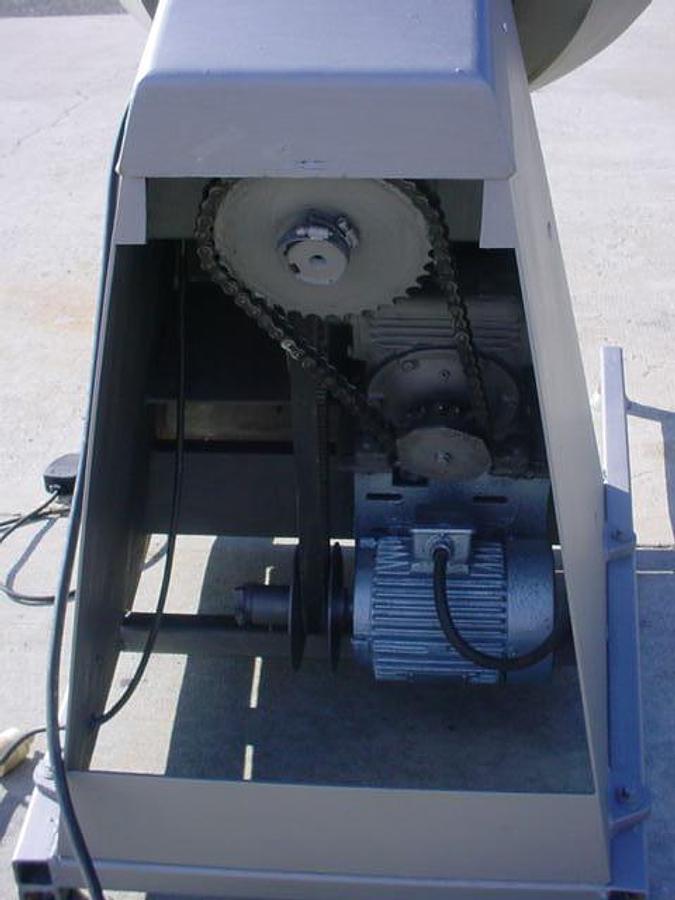 Used STOKES 48″ DIAMETER STAINLESS STEEL COATING PAN, Vari Speed