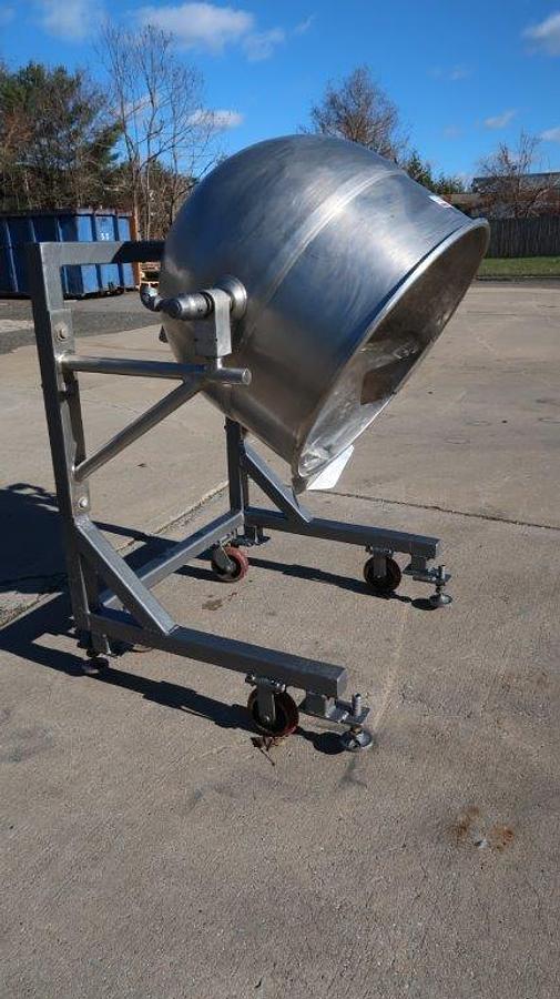 Used 80 Gallon Legion Stainless Steel Jacketed Tilt Kettle, Portable