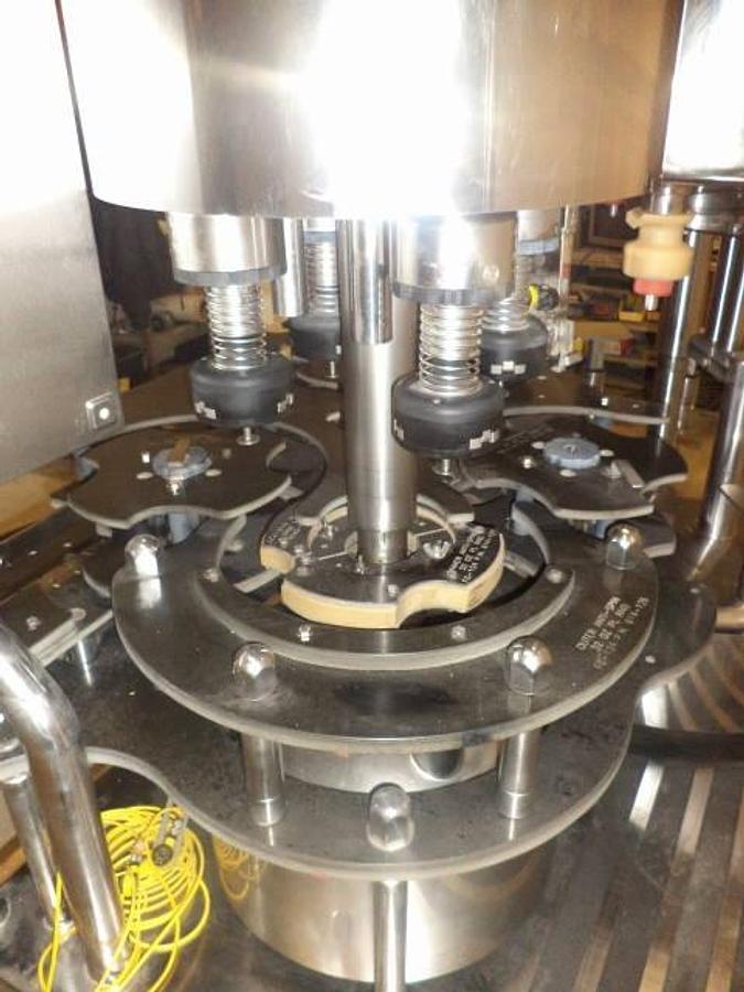 Used Fogg 12-4 Rotary Filler/Capper, Stainless Steel