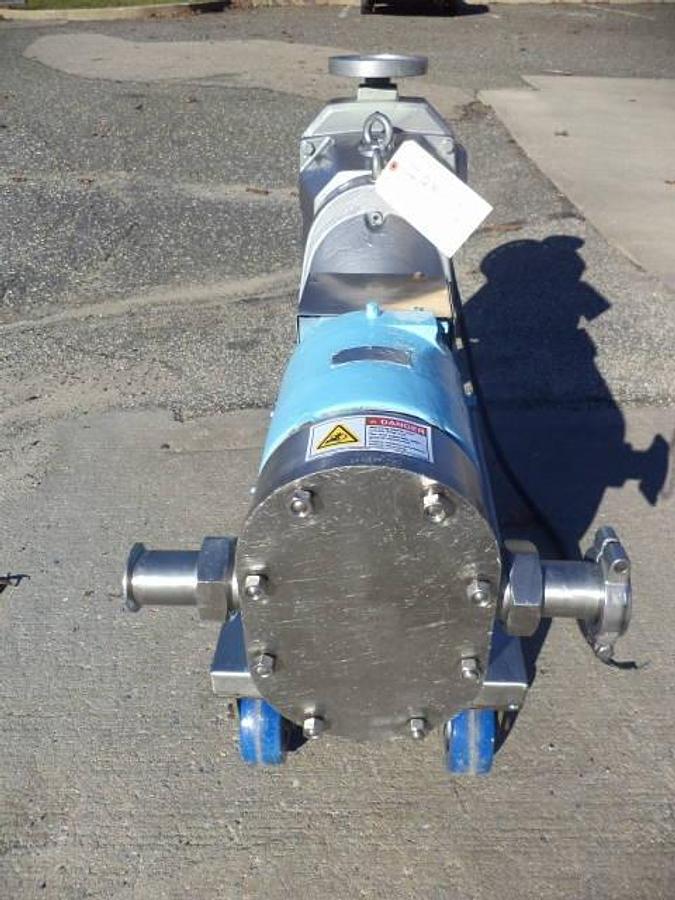 Used Tri-Clover PR60 2 In. X 2 In. Positive Displacement Pump, Variable Speed