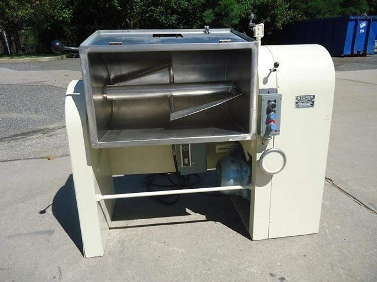 Used Stokes 21-H Stainless Steel Granulizing Mixer, Tilt Discharge