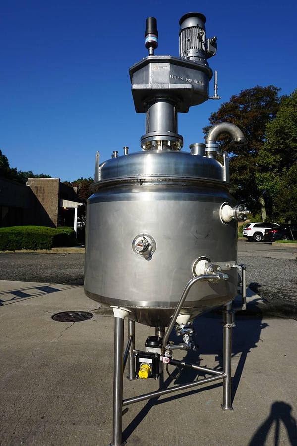Used A & B Process Systems 160 Gallon Stainless Jacketed Pressurized Kettle/Reactor, 150 PSI