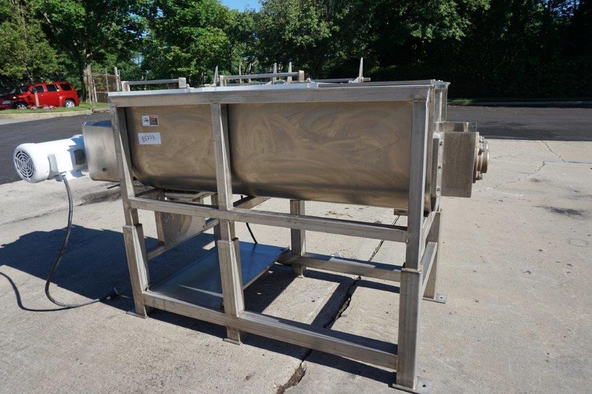 Used 15 Cu. Ft. Demaco Stainless Steel Twin Shaft Paddle Blender
