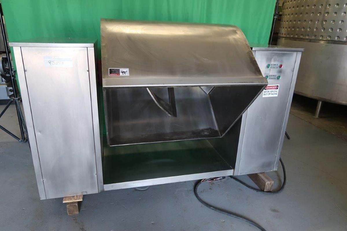 Used 15 Cu. Ft. Stainless Steel Granulating Mixer, Tilt Discharge