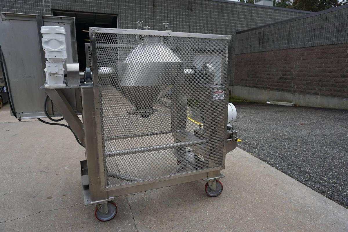 Used Gemco 3 Cu. Ft. 316 Stainless Steel Slant Cone Blender, Pharma Grade