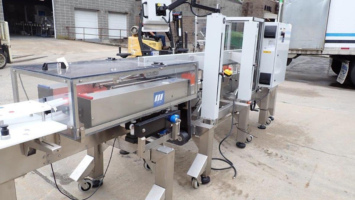 Used Nita Dual Head Auto Pressure Sensitive Labeler, SS