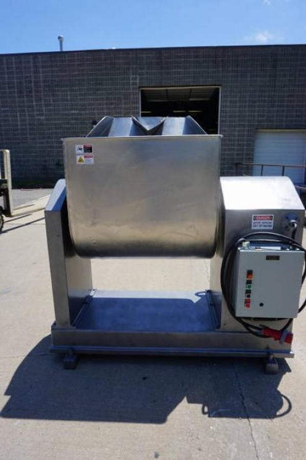 Used Leland 600 lb. Stainless Double Action Mixer, Tilt Discharge