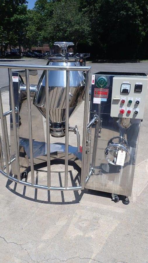 Used 3 Cu. Ft. Stainless Slant Cone Tumbling Blender, Unused