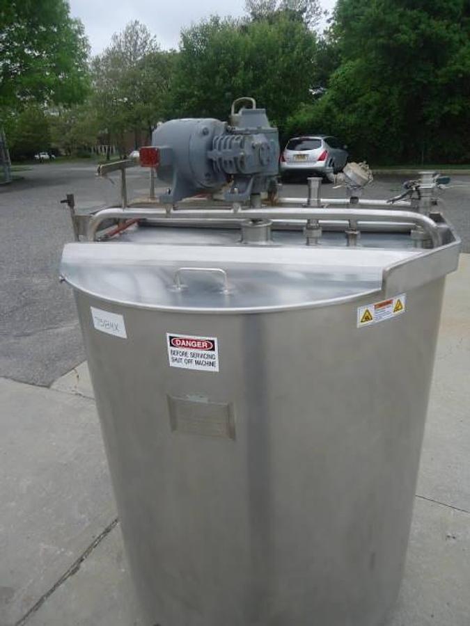Used 350 Gallon Highland Equipment Stainless Steel Jacketed Tank, Sweep Agitation