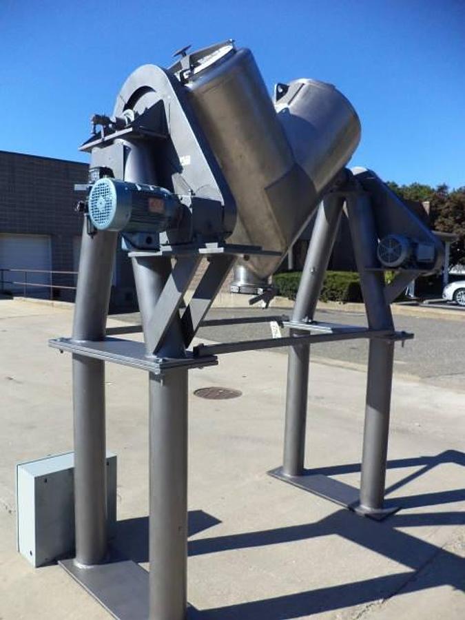 Used 10 Cu.Ft. Patterson Kelley Stainless Steel “Liquid-Solids” “V” Blender