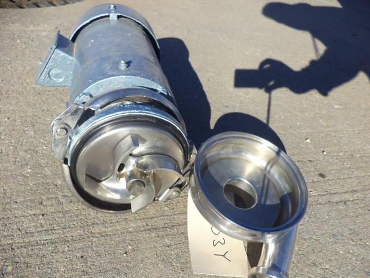 Used Cherry Burrell “Flex-Flo” 1-1/2 in. X 2 in. Stainless Steel Sanitary Centrifugal Pump