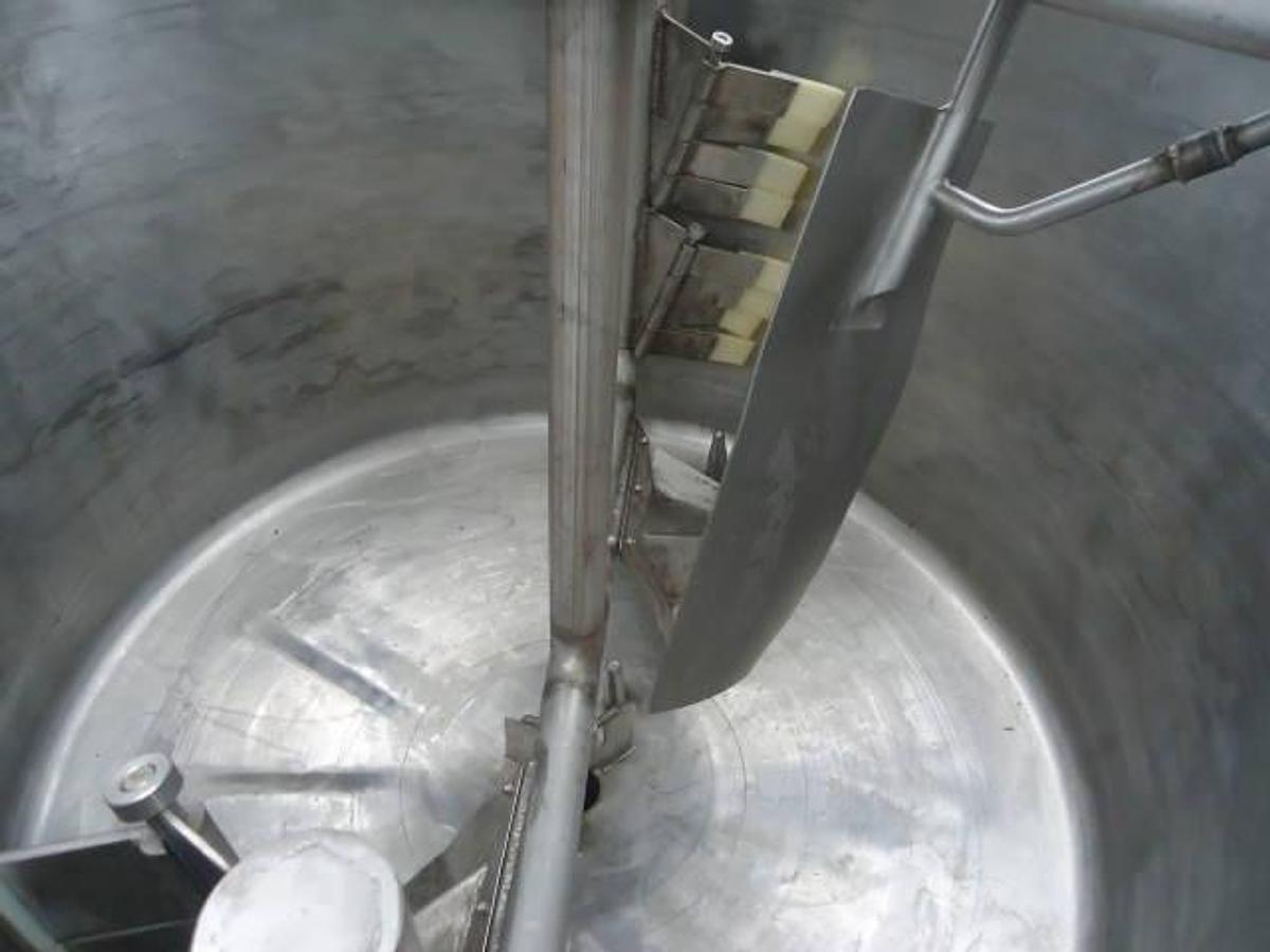 Used 300 Gallon Crepaco Stainless Steel Scraper Agitated Vessel, 75 Psi Jacket