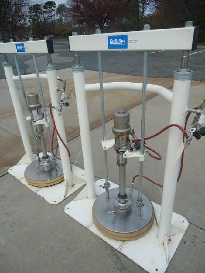 Used Graco Monark Stainless Steel Drum Unloading Pumps With Rams (2)
