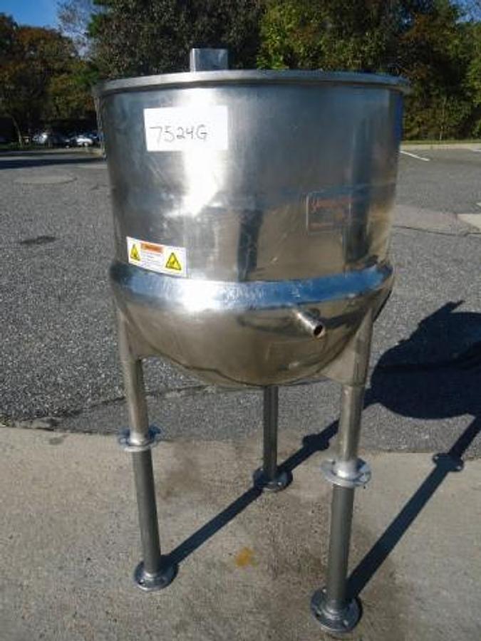 Used 25 Gallon Lee Stainless Steel Kettle, 40 Psi