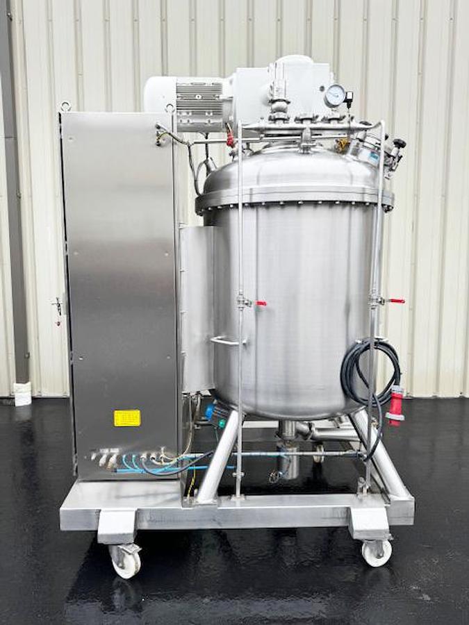 Used Ekato 1,000 Liter Vacuum Kettle/Reactor, 316L Stainless