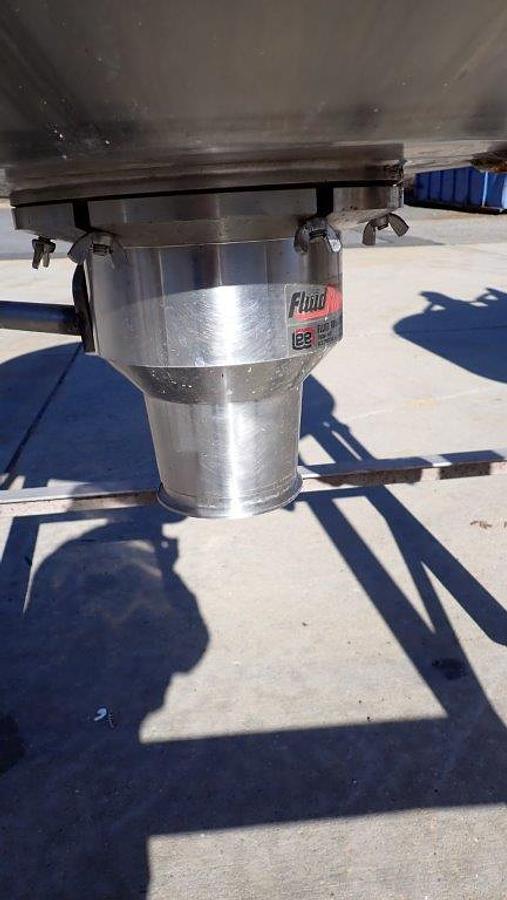 Used Chester Jensen 300 Gallon SS Cone Bottom Cooker-Cooler