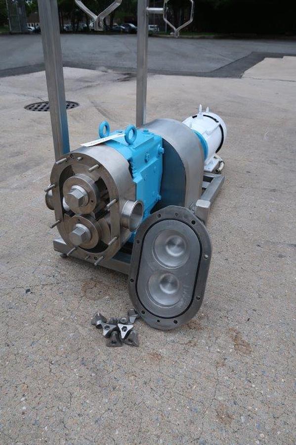 Used Waukesha 130-U2 SS Positive Displacement Pump, 10HP