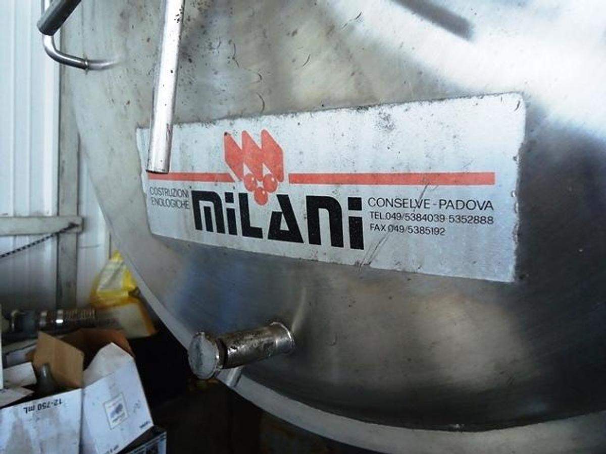 Used Milani 44 In. Diameter Rotary Horizontal Wine Fermenters (2)