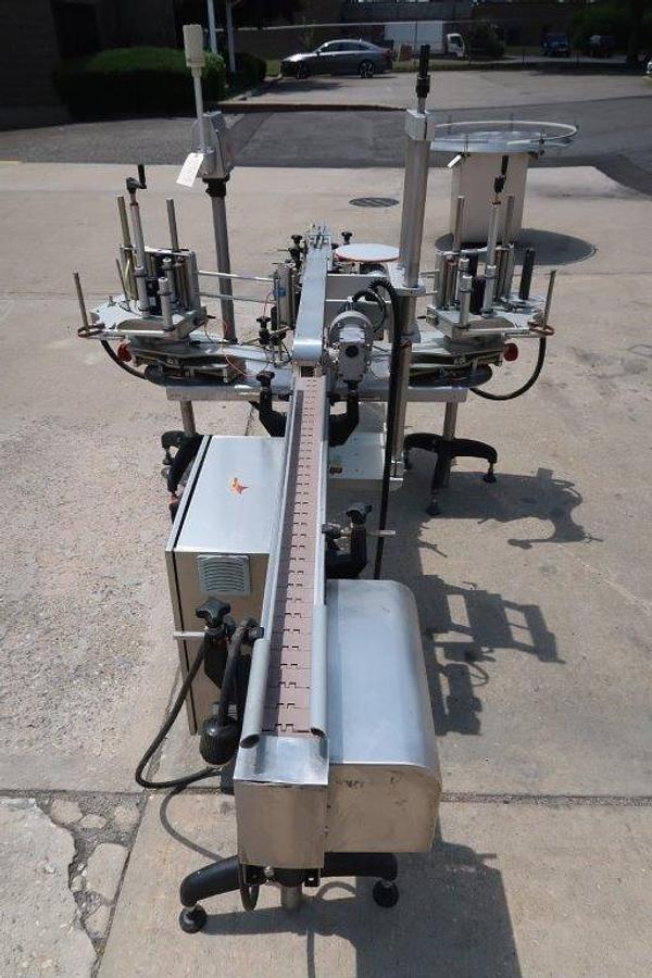 Used Nita XP200T Front and Back Pressure Sensitive Labeler, SS