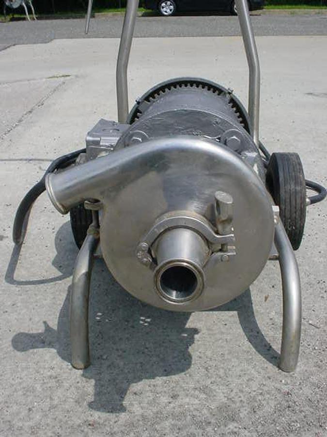 Used Tri-Clover 2″ X 1-1/2″ Ss Sanitary Centrifugal Pump, Portable