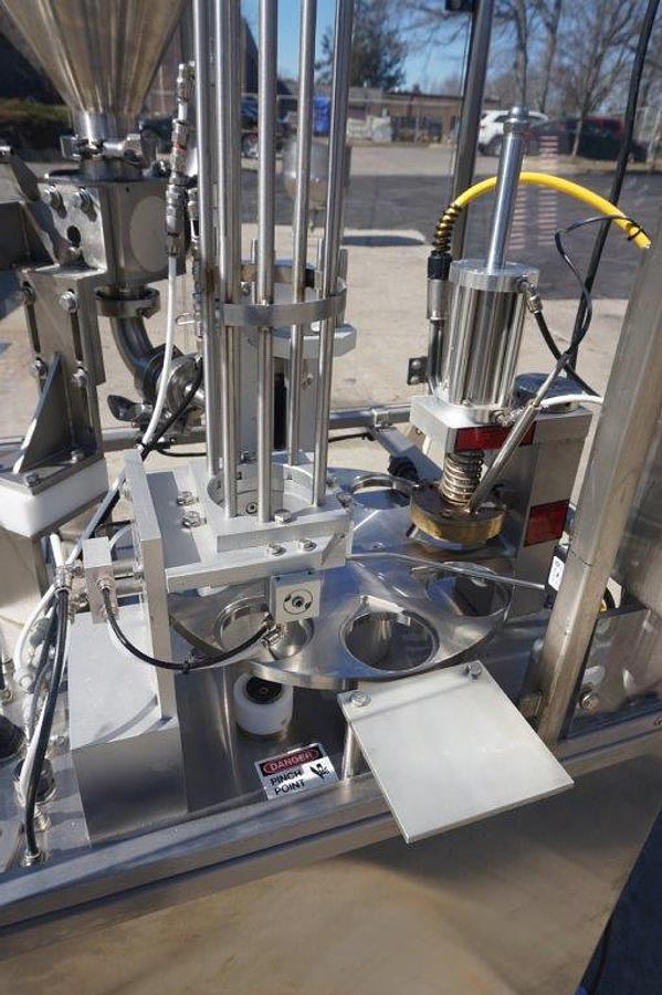 Used World Cup 8-12 Rotary Cup Filler/Sealer, Mfd. 2019